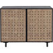Omari 40 X 22 inch Suede Light Tan Leather Sideboard, Small
